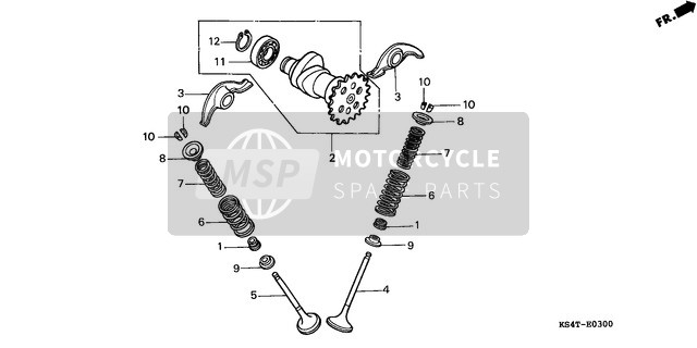 Honda CN250 1997 Arbre à cames/Soupape pour un 1997 Honda CN250